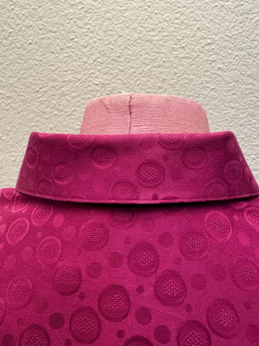 Robert Graham Women XL Pink Jacquard Stretch Button Down Shirt - Picture 6 of 11